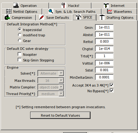 New PSpice Config